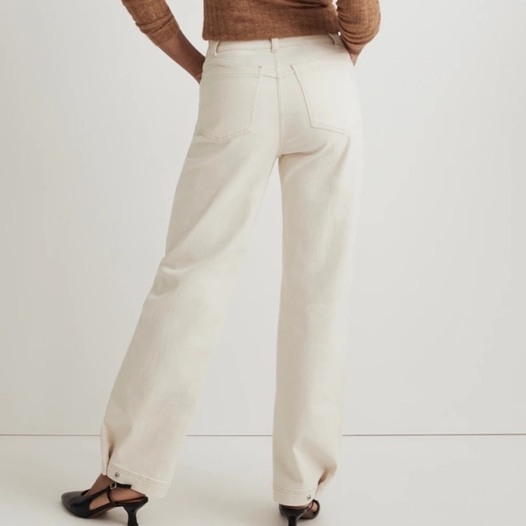 Madewell The Perfect Vintage Wide Leg Jeans Cream 28 - Picture 2 of 11
